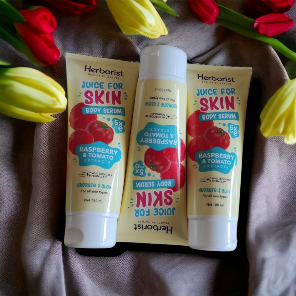 Jual PROMO!!Paket 3pcs Herborist Body Serum Varian Raspberry & Tomato ...