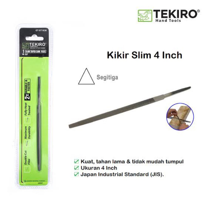 Jual Kikir Segitiga Kikir Gergaji TEKIRO 4 inch | Shopee Indonesia