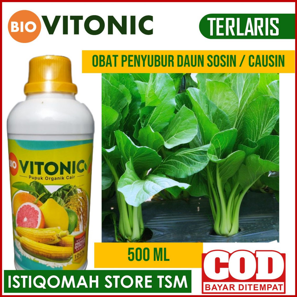 Jual Bio Vitonic 500 Ml Pupuk Pembesar Daun Penyubur Tanaman Sosin