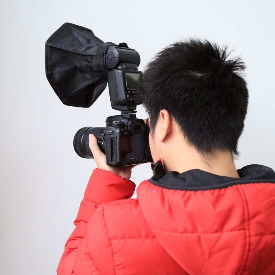 Jual No Brand Flash Diffuser Okta Softbox 20cm for Flash Godox TT600 ...