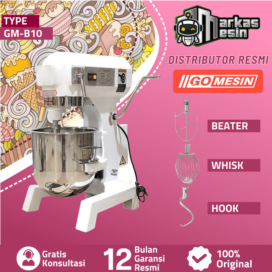 Jual Planetary Dough Mixer Mesin Pengaduk Adonan Liter Gm B