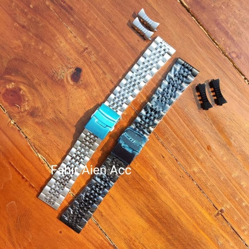 Jual STRAP TALI JAM RANTAI 20MM 22MM 24MM RANTE STAINLESS STEEL ...