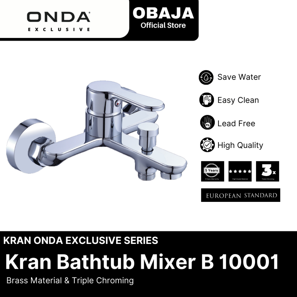 Jual Onda Exclusive Kran Bathtub Mixer B 10001 Onda Exclusive/Kran ...