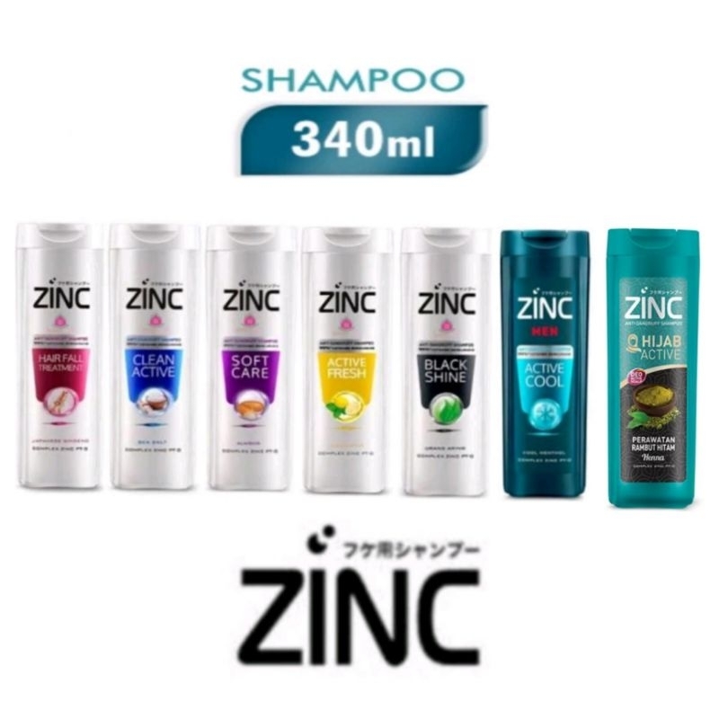 Jual ZINC Shampoo 340ml All Variant Shopee Indonesia