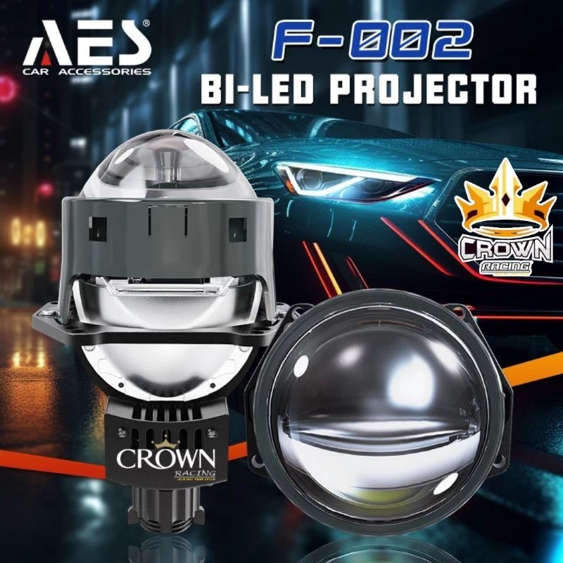 Jual Projector Projie Biled Led AES F2 Bluelens Dual Chip 3 Inch 55 65 ...