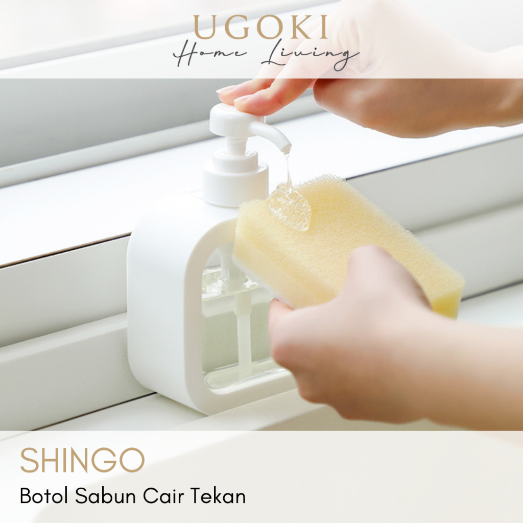 Jual |UGOKI| SHINGO Dispenser Sabun Estetis Tempat Sabun Refill Mudah ...