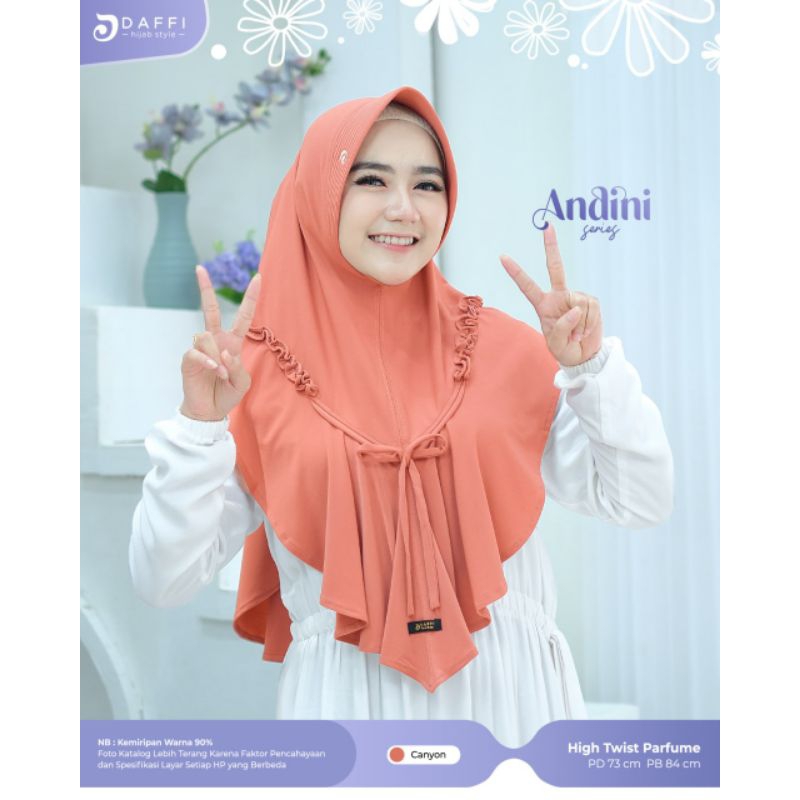 Jual Hijab Instant Bergo Andini Canyon Daffi Jilbab | Shopee Indonesia