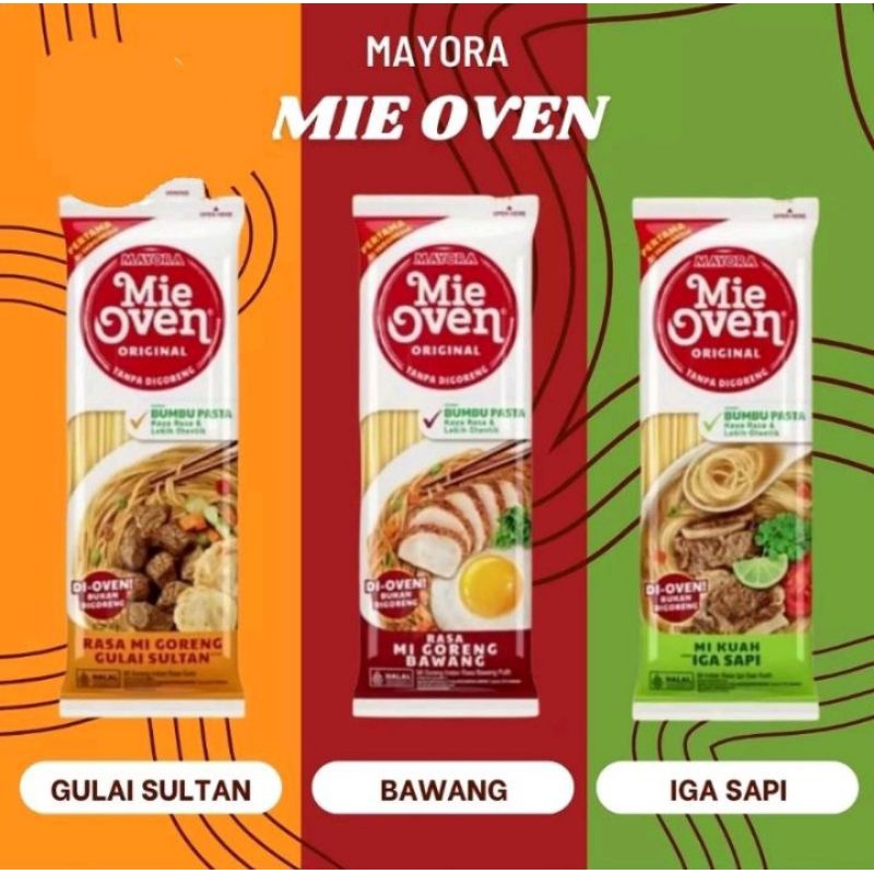 Jual Mie Oven Mayora Mie Instant Goreng Rasa Bawang Putih G Dan Gulai