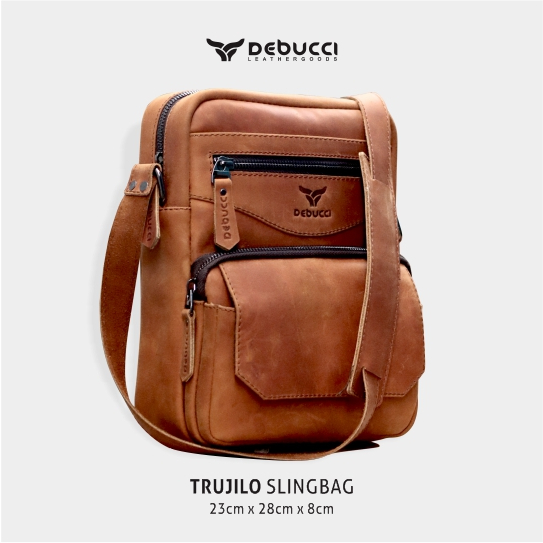 Jual Debucci leather goods -Trujilo slingbag/Tas Selempang Pria Kulit ...