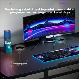 Jual Damaindah Meja Gaming Serat Karbon Cm Meja Komputer