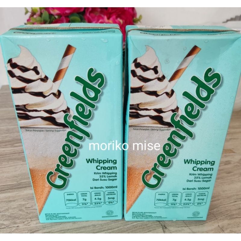 Jual whipping Greenfields UHT 1 lt / whipping cream whip krim kocok