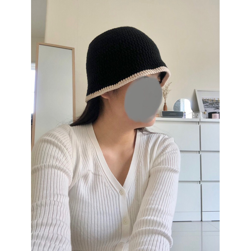 Jual [READY] Jesse korean bucket hat crochet hat handmade topi rajut ...