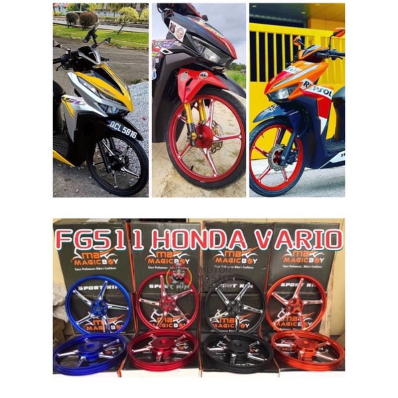 Jual MAGIC BOY CNC RIM FG 511 VARIO 125/150 SIZE 140/160-17 | VELG ...