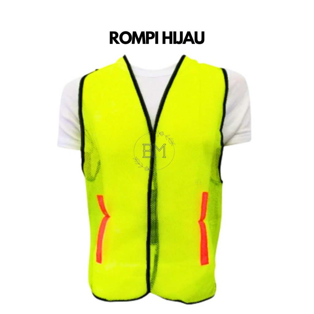 Jual ROMPI JARING / SAFETY VEST SCOTH / ROMPI PROYEK - HIJAU BMS ...