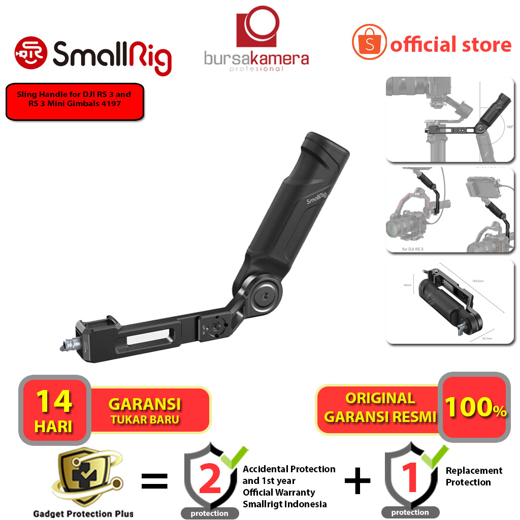 Jual SmallRig Sling Handle for DJI RS 3 and RS 3 Mini Gimbals 4197 ...