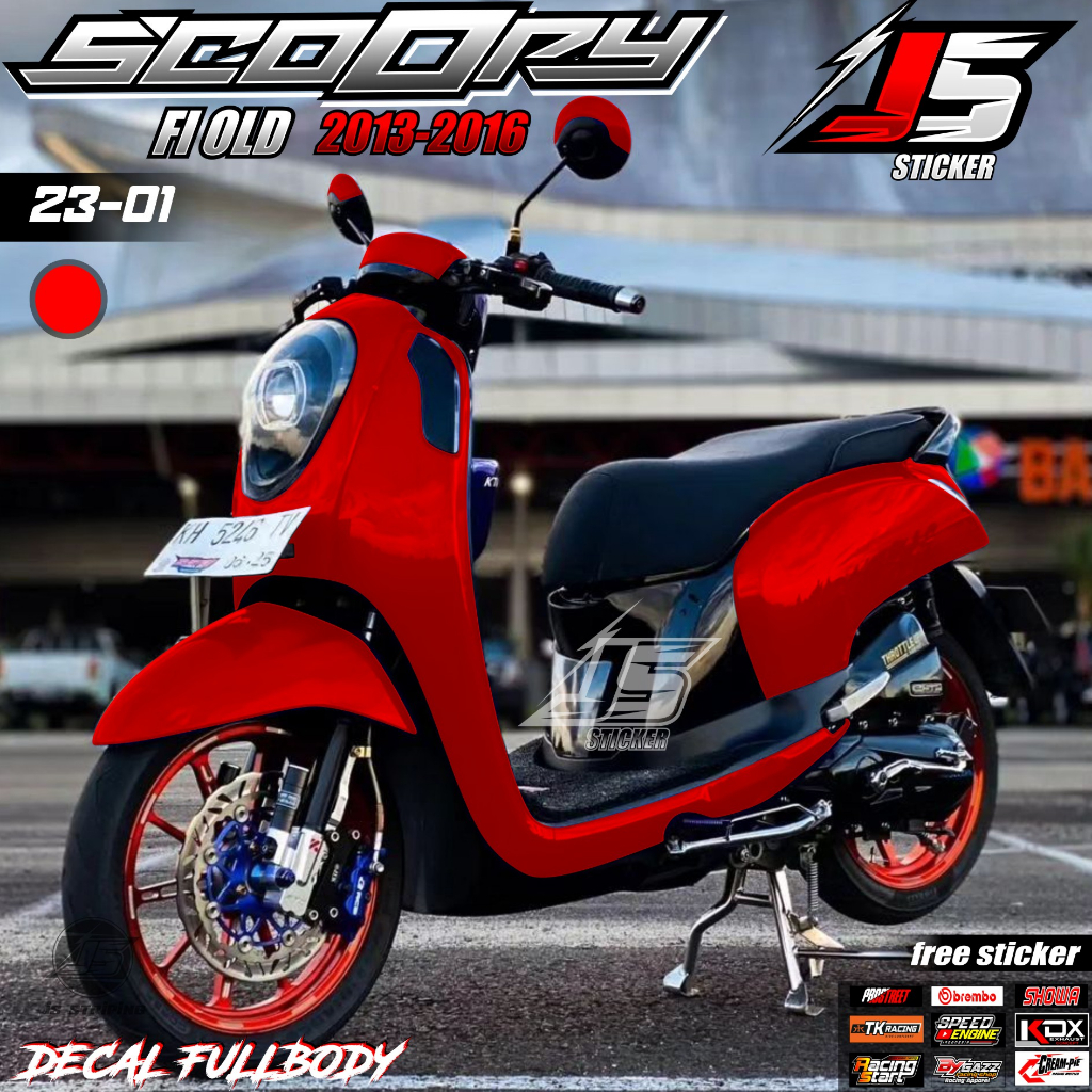 Jual TERBARU Decal Sticker Honda Scoopy lama Fullbody - Stiker Variasi