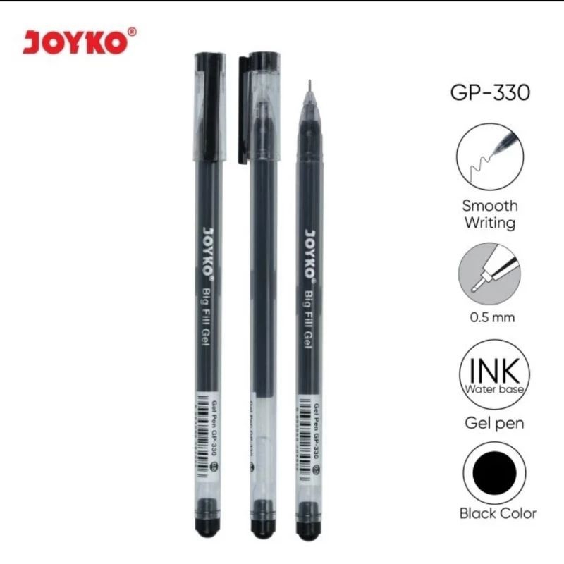 Jual Pulpen Pen Pena Gel Joyko GP-330 BIG FILL 0.5 mm Needle Tip ...