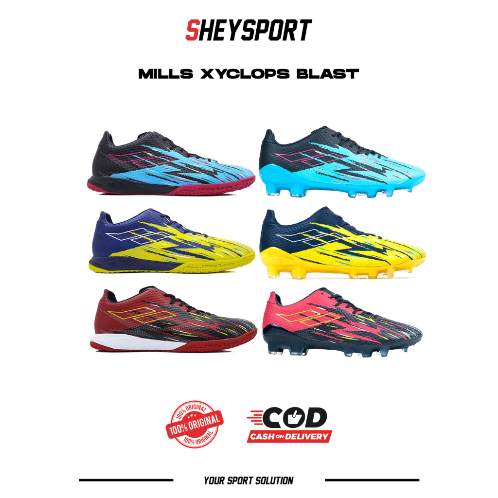 Jual Sepatu Futsal Dan Bola Mills Xyclops Blast Original Shopee Indonesia