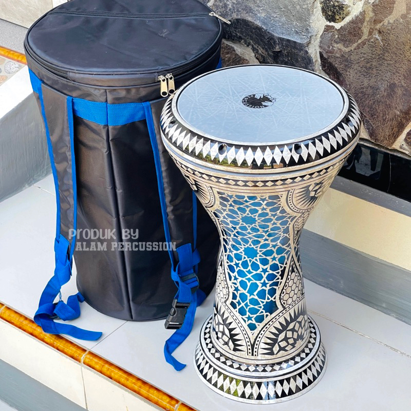 Jual Darbuka Motif Geff Mika EMIN 9inc Fullset Shopee Indonesia