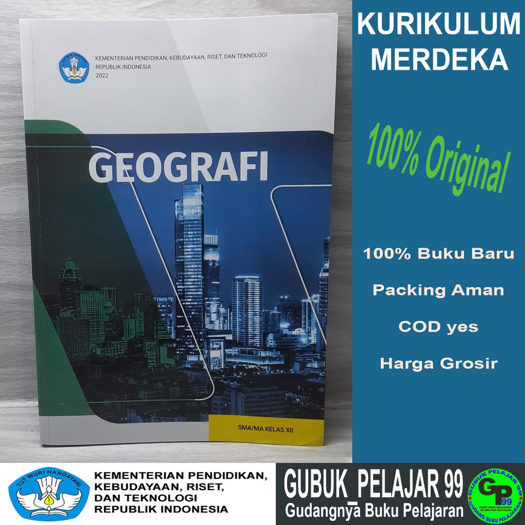 Jual Buku Paket Siswa GEOGRAFI Untuk SMA/SMK Kelas 12/XII Kurikulum ...