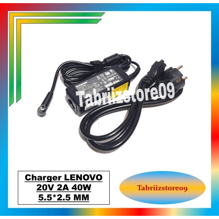 Jual Adaptor Charger Lenovo Ideapad S10-2 S10-3 20V 2A 5.5X2.5mm LNV1 - Non Kabel Power