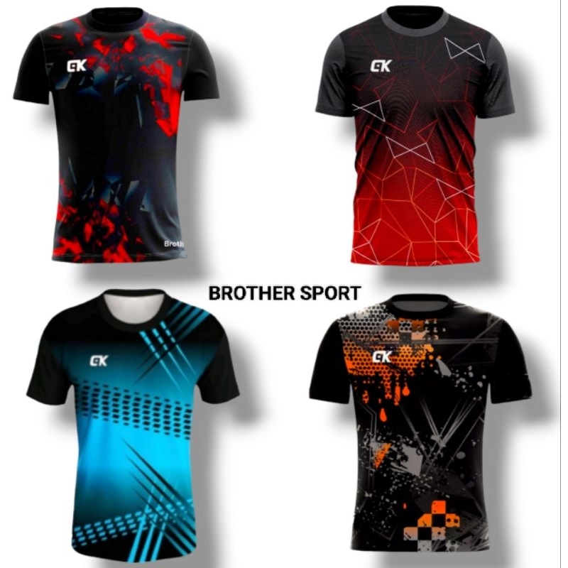 Jual Cod Kaos & Setelan Olahraga Printing Atasan Olahraga Pria & Wanita