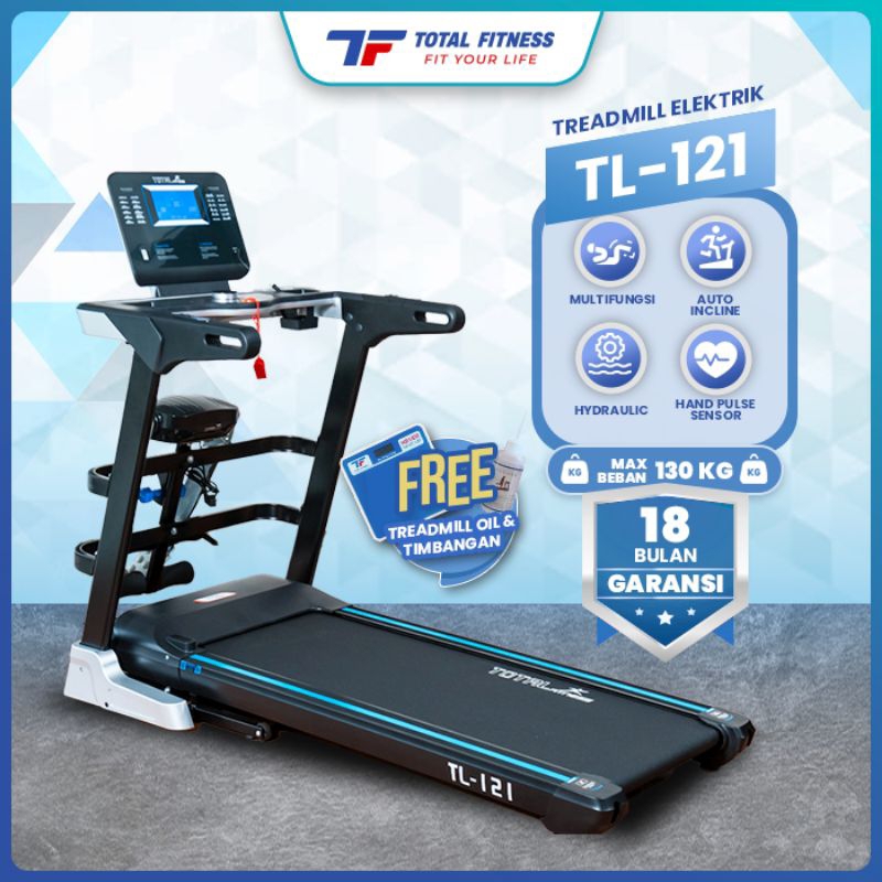 Jual Big Treadmill elektrik Automatic Incline TL 121 | Shopee Indonesia