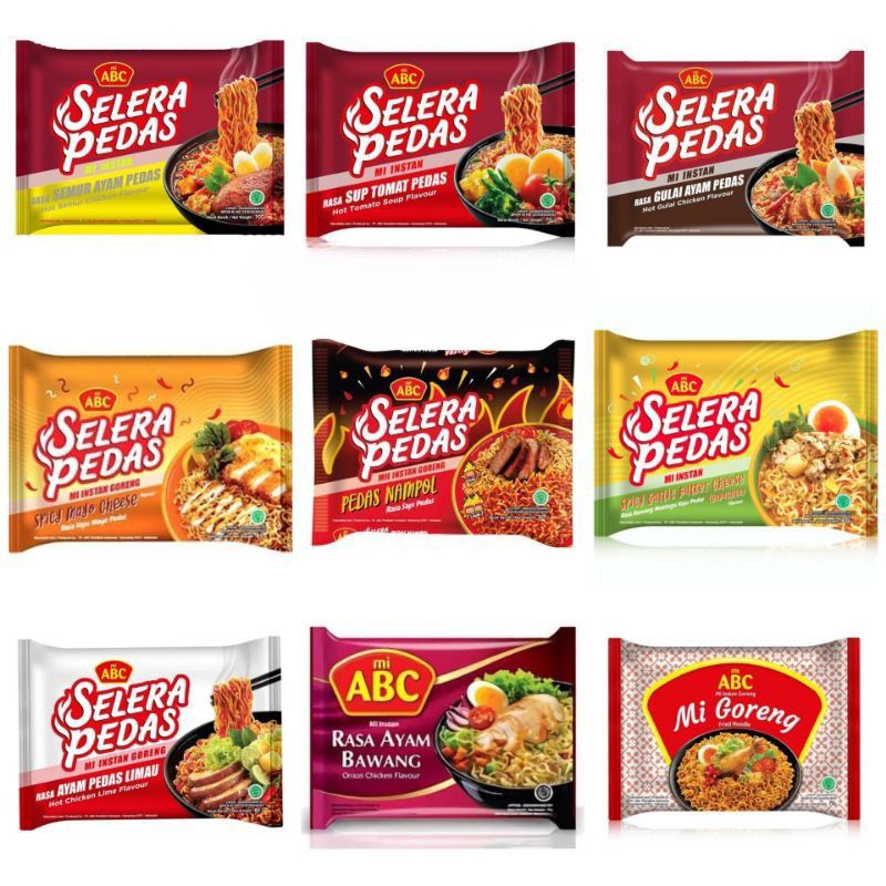 Jual MIE ABC GORENG dan SELERA PEDAS | Shopee Indonesia