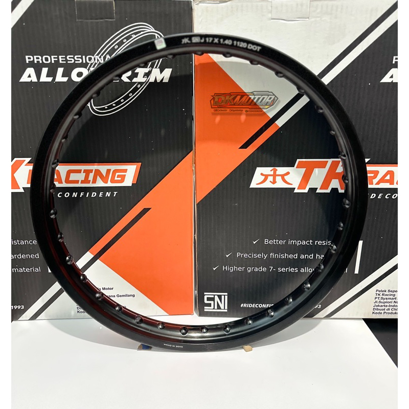 Jual Velg Pelg Pelek Tk Racing Hitam Ring Shopee Indonesia