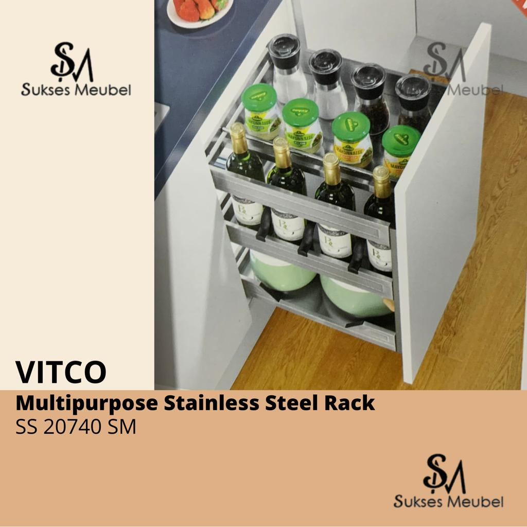 Jual Ss Sm Vitco Multipurpose Stainless Steel Rack Merk Vitco Shopee Indonesia