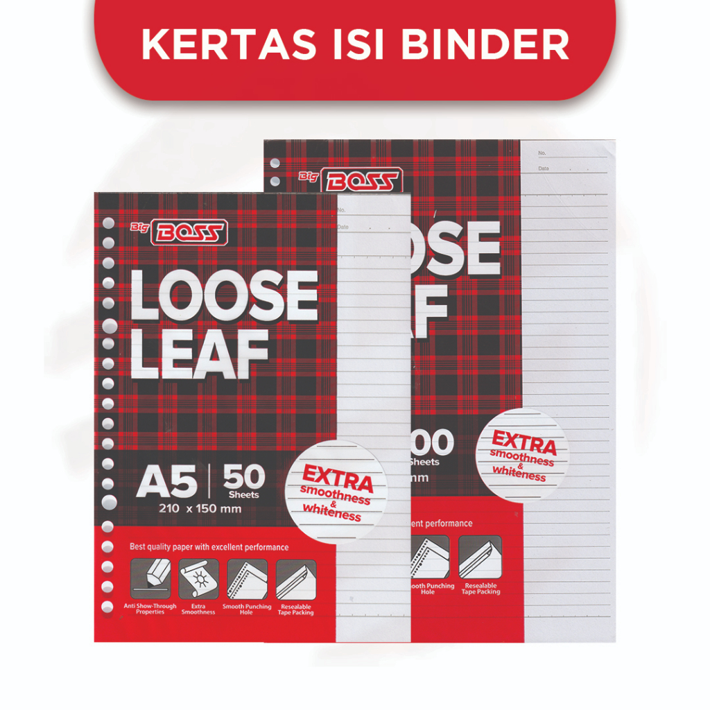 Jual Kertas Isi Binder A B Lembar Bigboss Shopee Indonesia