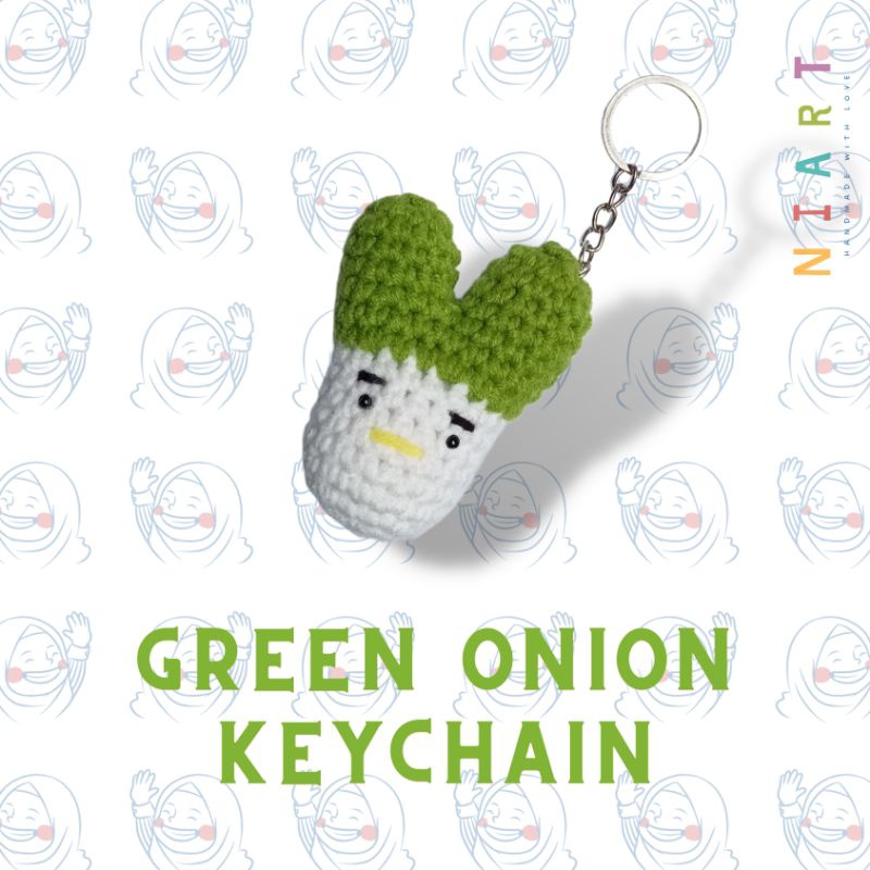 Jual Green Onion Keychain (niart.craft) | Shopee Indonesia