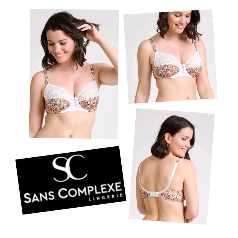 Reggiseno A Fascia Sans Complexe So Feminine Con Pizzo - Donna, Microfibra, Spalline Rimovibili