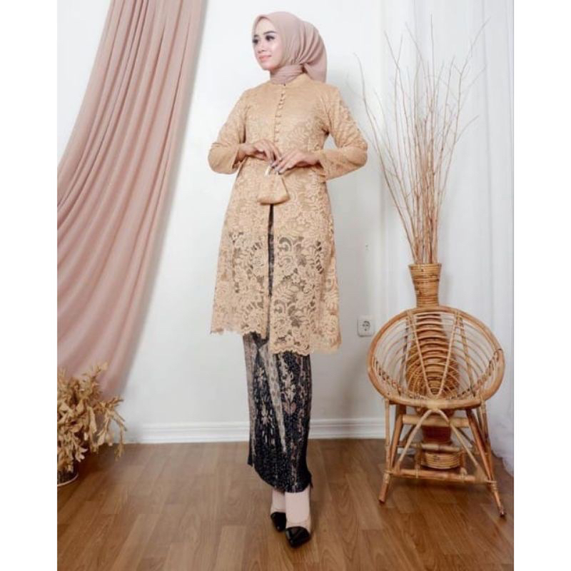 Jual ATASAN SAJA Tunik Brukat Sanghai Kebaya Terlaris Kebaya Brukat ...