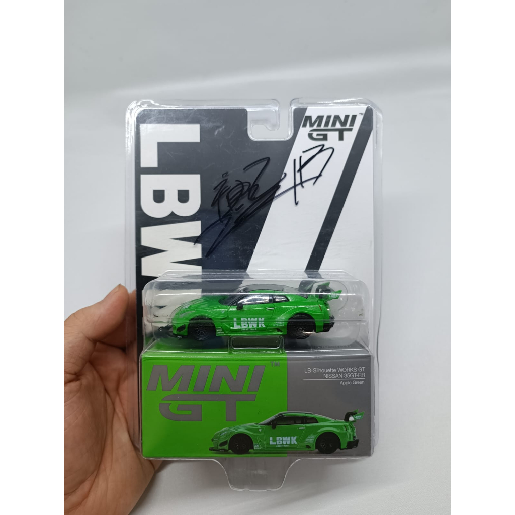 Jual Mini GT Liberty Walk LBWK Nissan GTR R35 Apple Green Signature ...