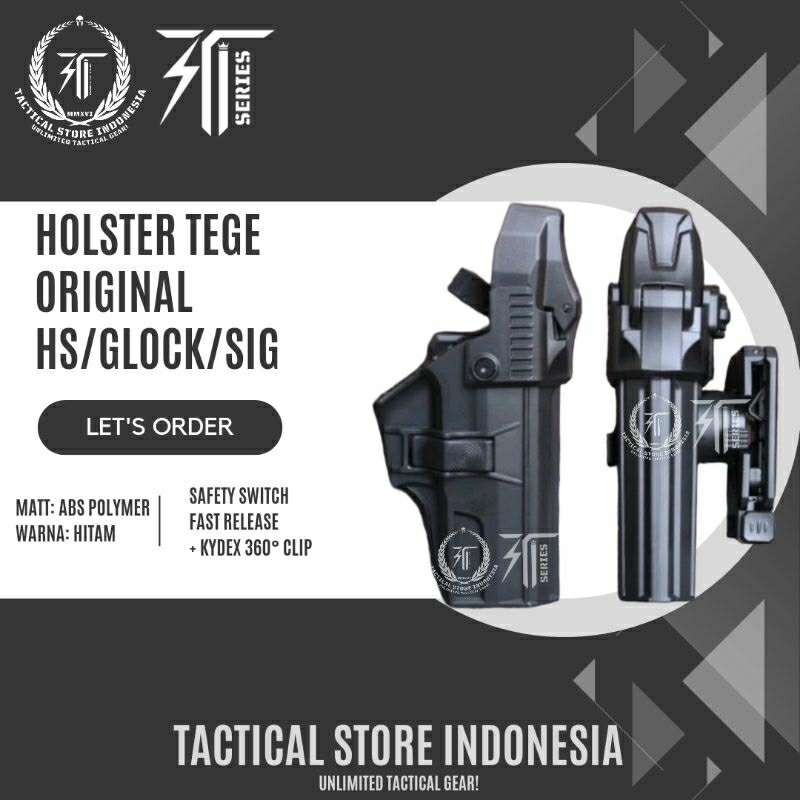 Jual Holster Tege Universal Sarung/Case Sig Sauer / Hs Original Tege ...