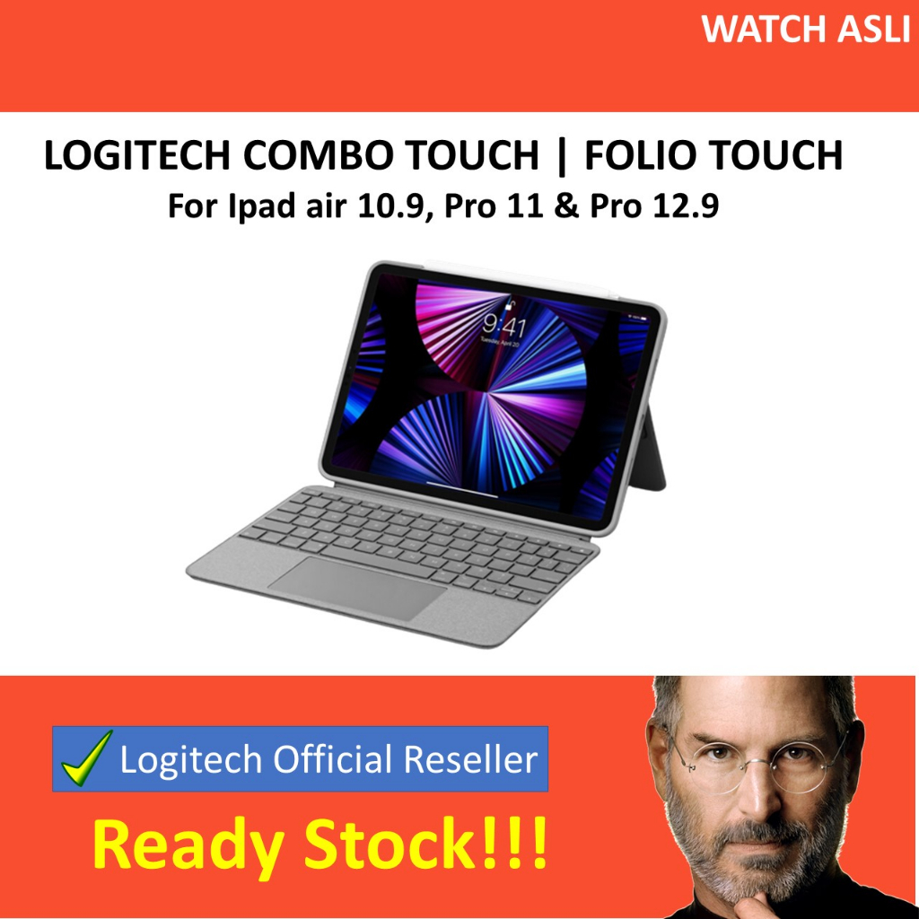 Jual Logitech Combo Touch Folio Touch Slim Folio Keyboard Case iPad