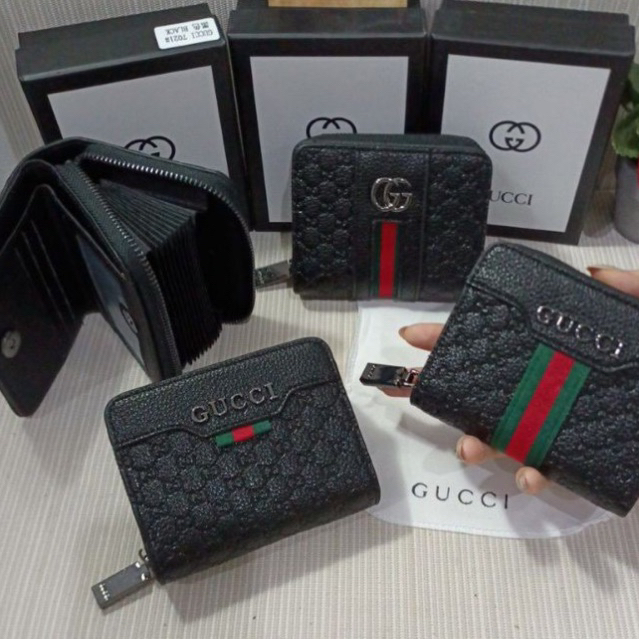 DOMPET TAS GUCCI 2935-1 SUPER, BAHAN WATERPROFF, UK.23X12X2CM TALI