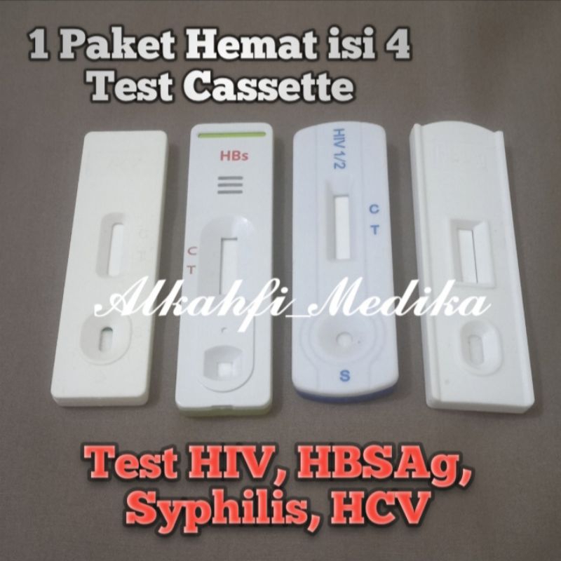 Jual Paket Murah 1 Set isi 4 Tes HIV, Syphilis, HCV, HBSAg Shopee