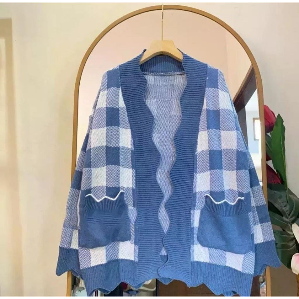 Jual FULL KOTAK CARDIE SAKU PREMIUM/CARDIGAN RAJUT TEBAL OVERSIZE ...