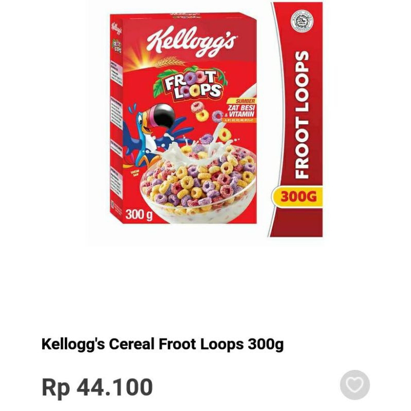 Jual Kelloggs Froot Loops 300gr Cereal Dg Rasa Buah Shopee Indonesia