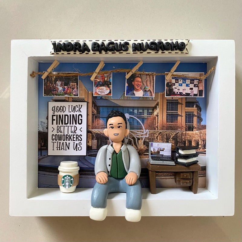 Jual clay in frame scrapframe SINGLE untuk hadiah anniversary, ulang ...