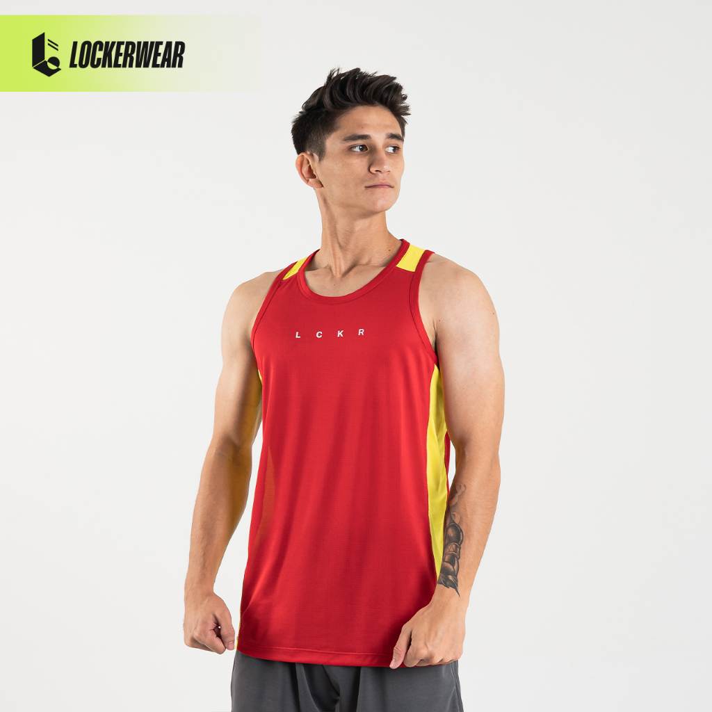 Jual Baju Olahraga Pria Kaos Sleeveless Tanpa Lengan Pria Sport Gym ...