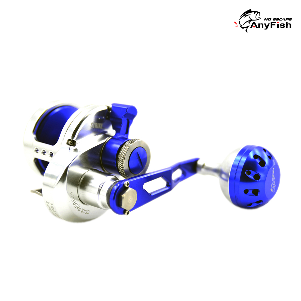 Jual Fishing Reel Anyfish Bay Jigging Dual Drag 200 L/R Peralatan Alat ...