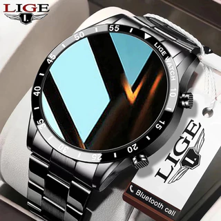 LIGE Smartwatch Pria Tahan Air Layar Sentuh