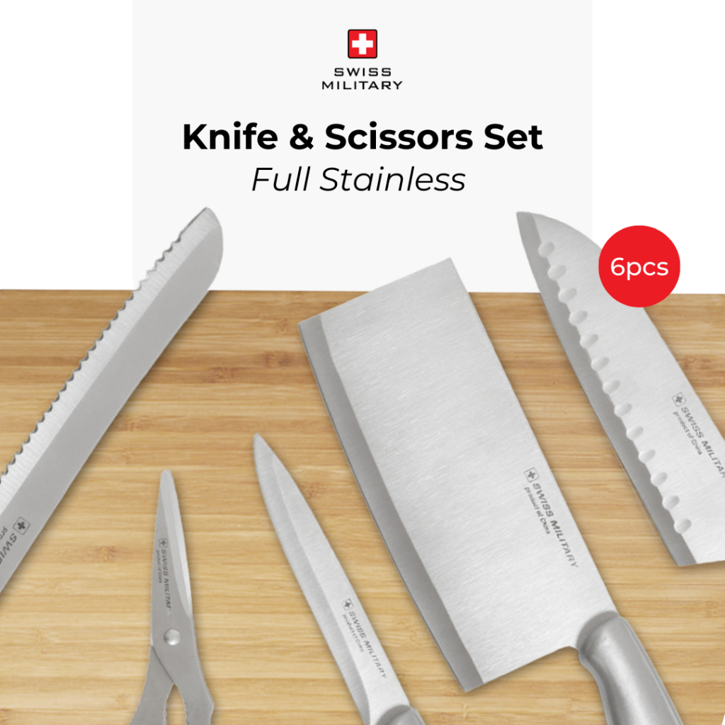 Jual Swiss Military Knife & Scissor set 6pcs Shopee Indonesia