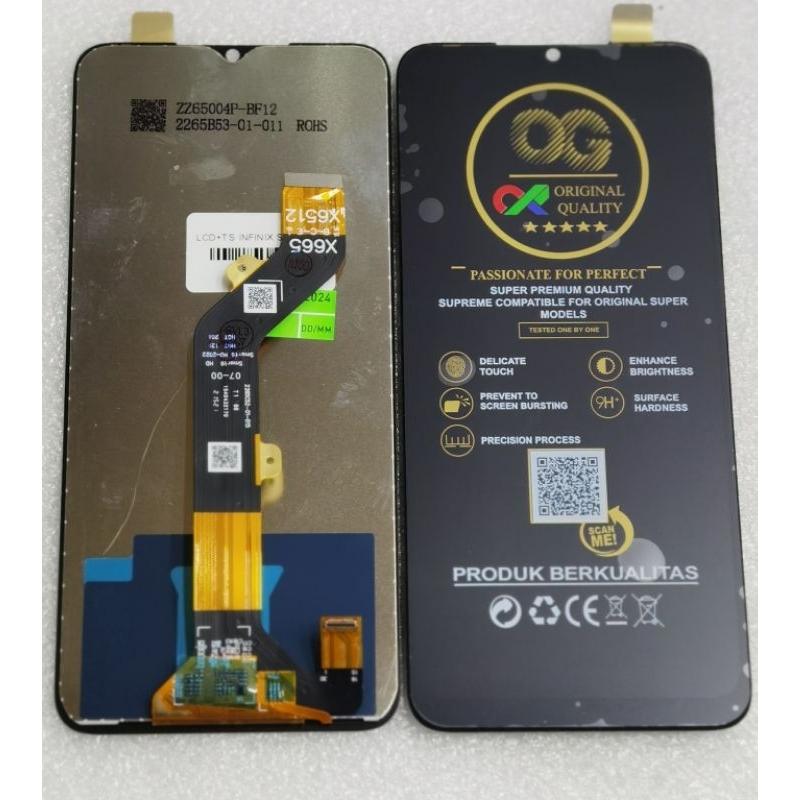thumbnail image 2 of BRAYGOS Replacement LCD Display Touch Screen Digitizer For Infinix SMART 6 HD X6512 2 of 4