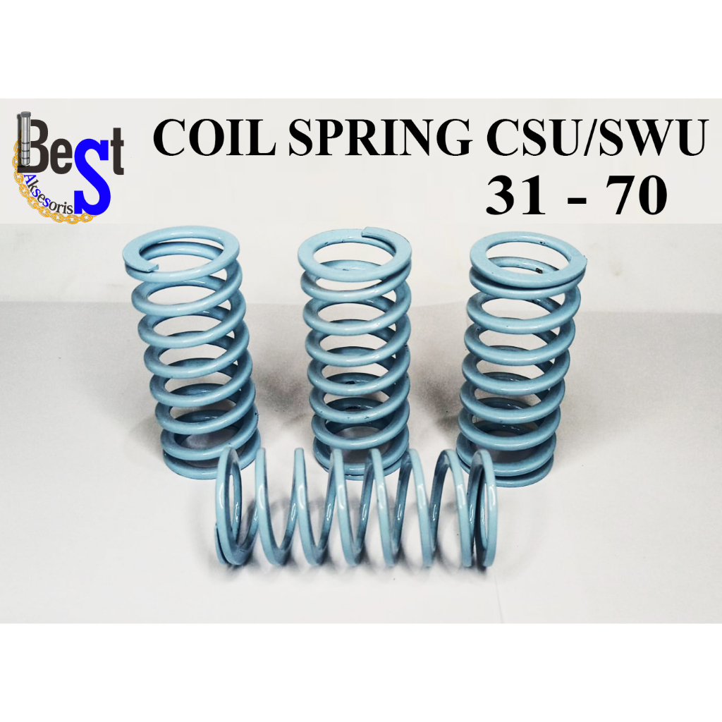 Jual Per biru muda / coil spring / CSU / SWU Dia. Out 31 mm L 70 mm ...