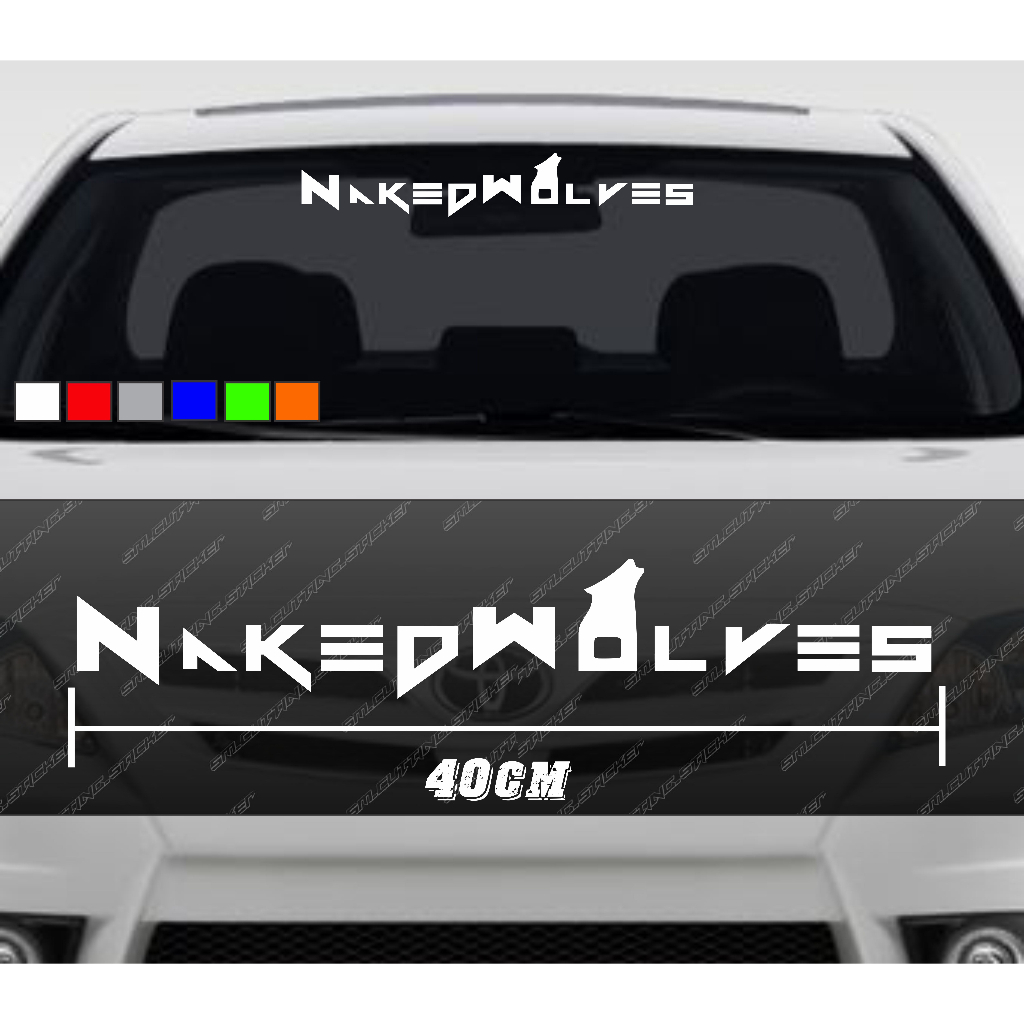 Jual STICKER NAKED WOLVES STICKER KACA MOBIL CUTTING STICKER PROMO ...