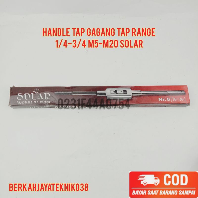 Jual Handle Tap Gagang Tap Range 1/4-3/4 M5-M20 Solar | Shopee Indonesia